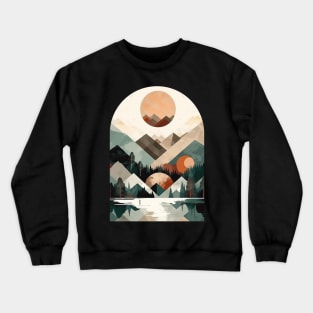 Heavenly Summit Serenity Vector Crewneck Sweatshirt